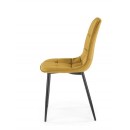 Стул HALMAR K417 горчичный/черный